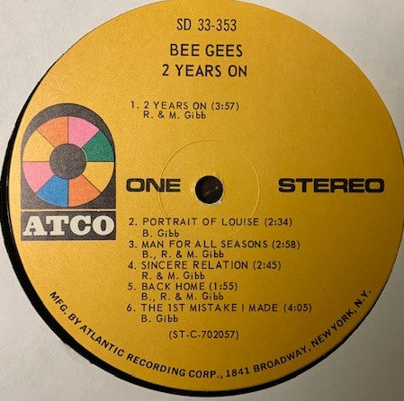 Bee Gees : 2 Years On (LP, Album)