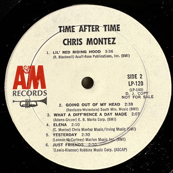 Chris Montez : Time After Time (LP, Album, Mono, Promo)