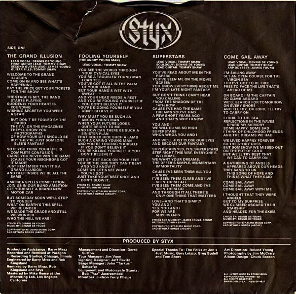 Styx : The Grand Illusion (LP, Album)
