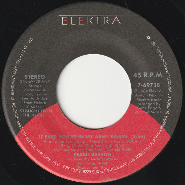 Peabo Bryson : If Ever You're In My Arms Again (7", Spe)