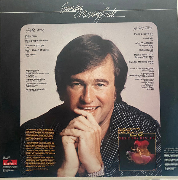 Frank Mills : Sunday Morning Suite (LP, Album, 26 )