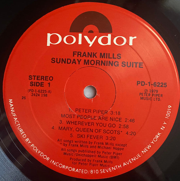 Frank Mills : Sunday Morning Suite (LP, Album, 26 )