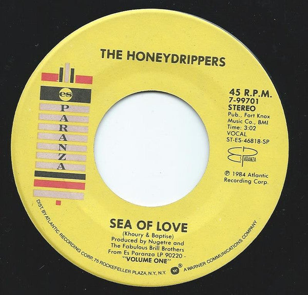 The Honeydrippers : Sea Of Love (7", Single, SP )