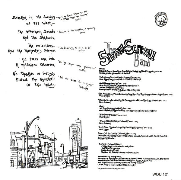 The Siegel-Schwall Band : 953 West (CD, Album, RE)