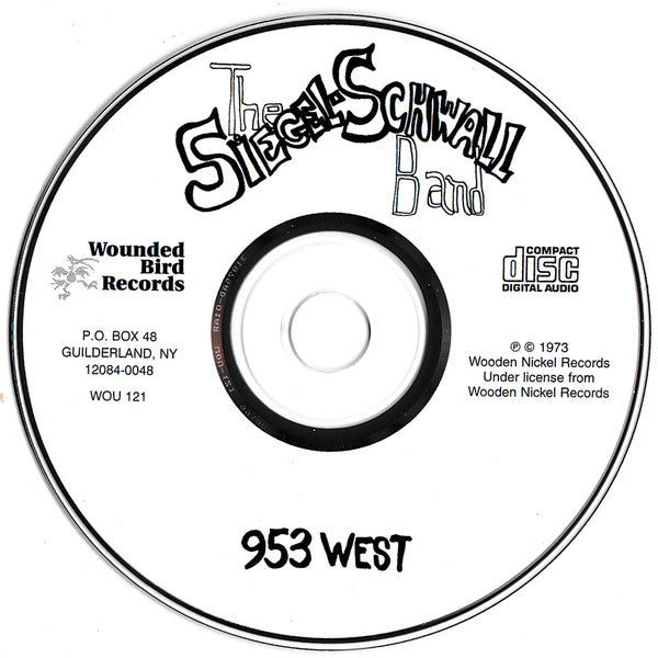 The Siegel-Schwall Band : 953 West (CD, Album, RE)