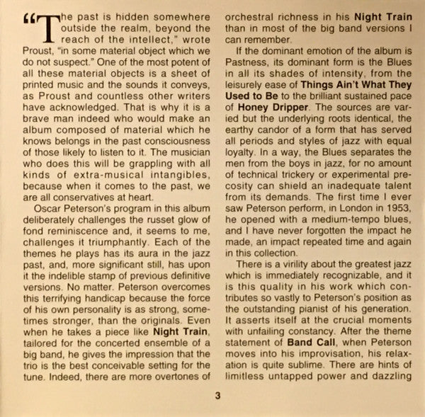 The Oscar Peterson Trio : Night Train (CD, Album, RE)