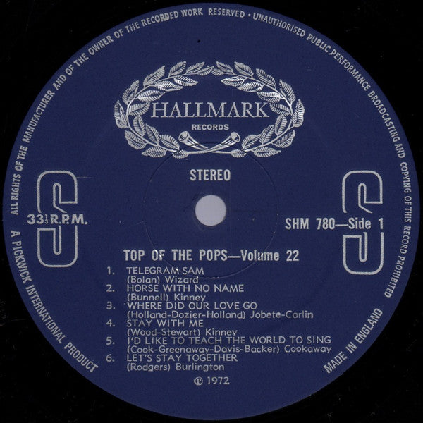 The Top Of The Poppers : Top Of The Pops Vol. 22 (LP, Album)