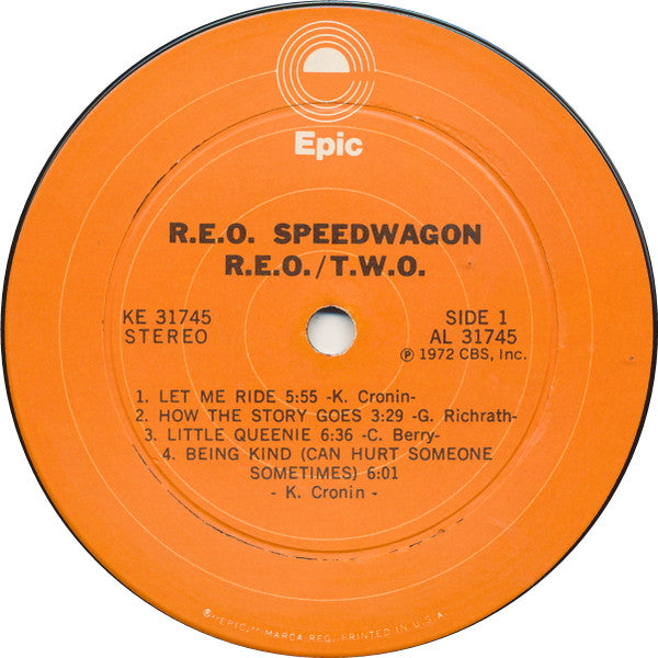 R.E.O. Speedwagon* : R.E.O./T.W.O. (LP, Album, Ter)