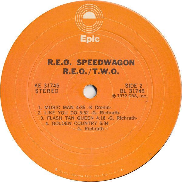 R.E.O. Speedwagon* : R.E.O./T.W.O. (LP, Album, Ter)