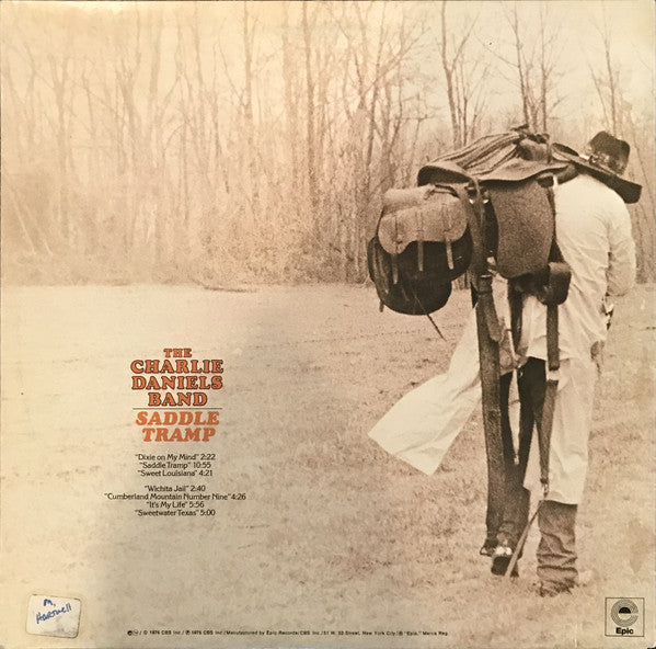 The Charlie Daniels Band : Saddle Tramp (LP, Album, Ter)