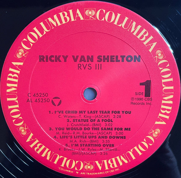Ricky Van Shelton : RVS III (LP, Album)