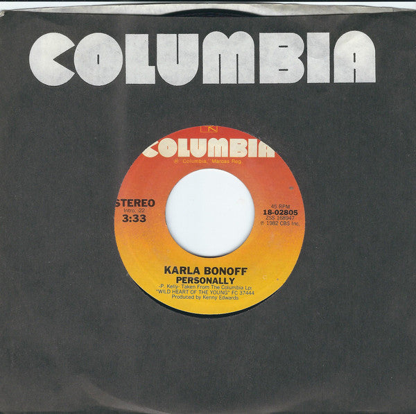 Karla Bonoff : Personally / Dream (7", Single, Styrene, Ter)