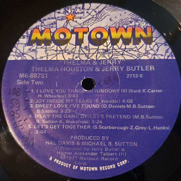 Thelma Houston & Jerry Butler : Thelma & Jerry (LP, Album, RE)