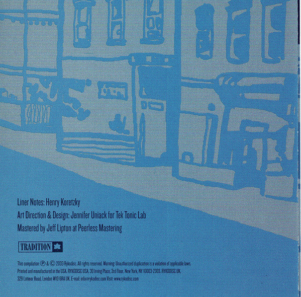 Various : The Corner of Bleecker and the Blues (CD, Comp, Mono, Smplr)