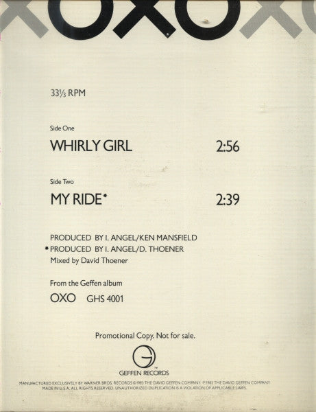 OXO (2) : Whirly Girl (12", Promo)