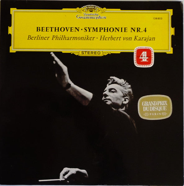 Beethoven* - Berliner Philharmoniker · Herbert von Karajan : Symphonie Nr. 4 (LP, RE, RP)