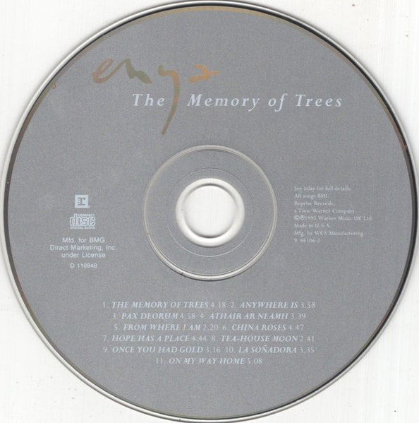 Enya : The Memory Of Trees (CD, Album, Club)