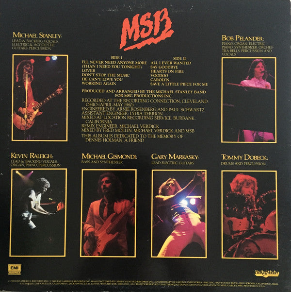 Michael Stanley Band : Heartland (LP, Album)