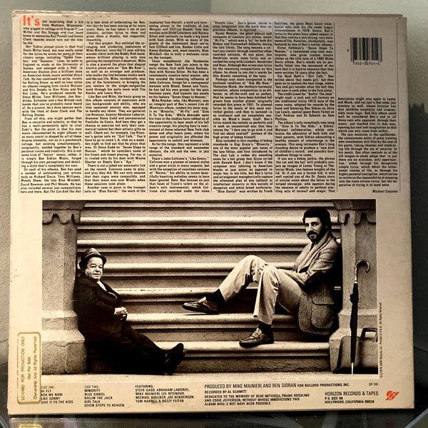 Ben Sidran : The Cat And The Hat (LP, Album, Promo)