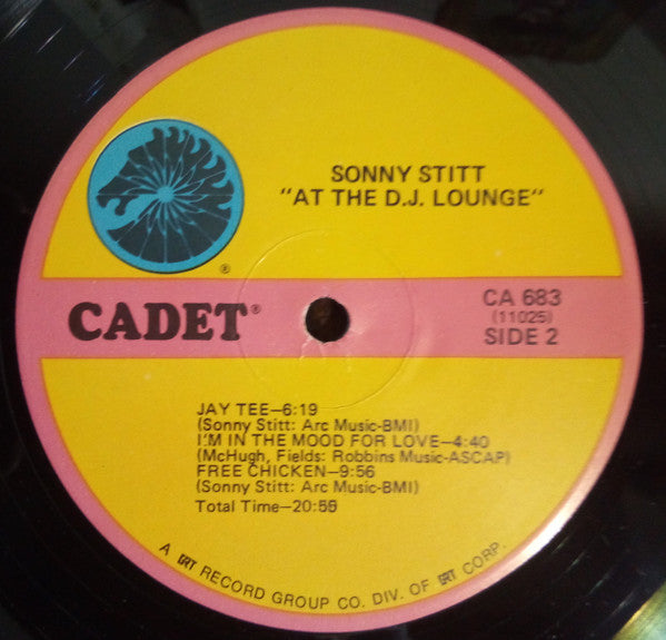 Sonny Stitt : At The D.J. Lounge (LP, Album, RE)