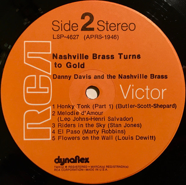 Danny Davis And The Nashville Brass* : Nashville Brass Turns To Gold (LP, Album)