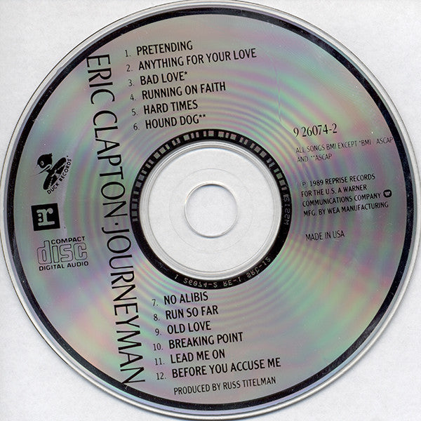Eric Clapton : Journeyman (CD, Album)