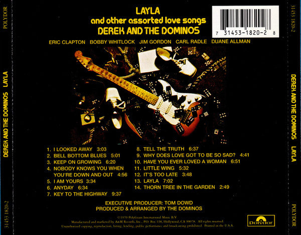 Derek & The Dominos : Layla And Other Assorted Love Songs (CD, Album, RE, RM)
