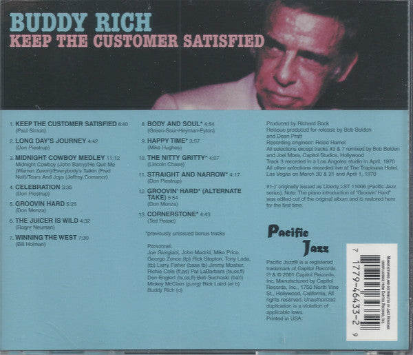 Buddy Rich Big Band : Keep The Customer Satisfied (CD, Album, Club, RE)