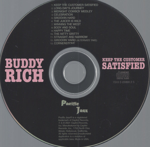 Buddy Rich Big Band : Keep The Customer Satisfied (CD, Album, Club, RE)