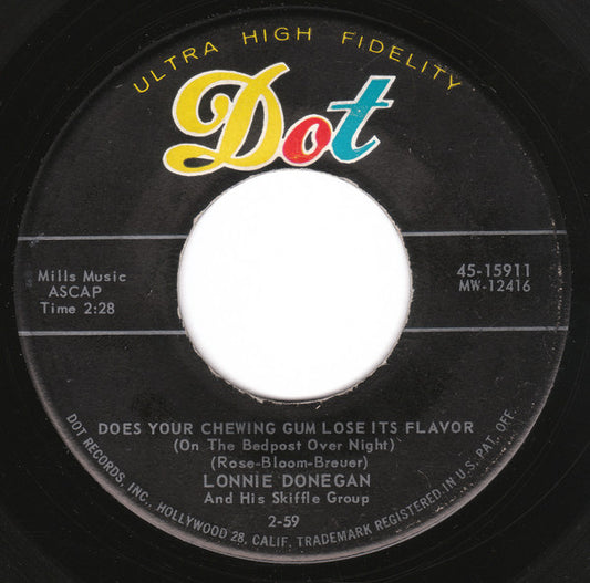 Lonnie Donegan And His Skiffle Group* : Does Your Chewing Gum Lose Its Flavor (On The Bedpost Over Night?) / Aunt Rhody (7", Roc)