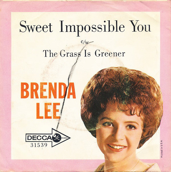 Brenda Lee : The Grass Is Greener / Sweet Impossible You (7", Single, Glo)