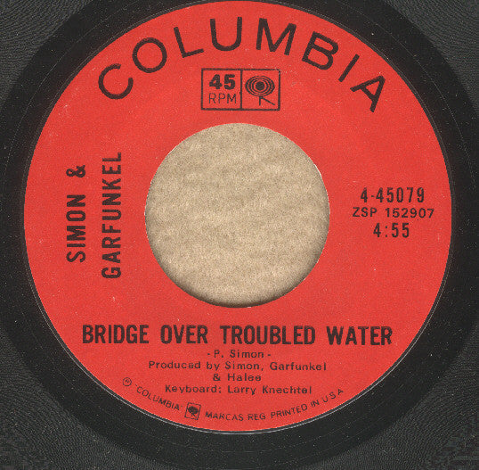 Simon & Garfunkel : Bridge Over Troubled Water / Keep The Customer Satisfied (7", Single, Ter)