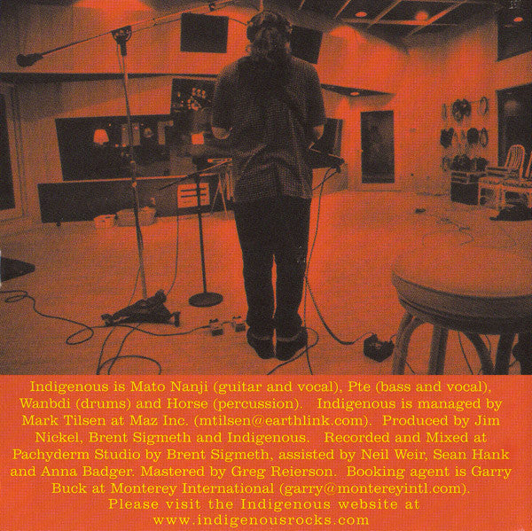 Indigenous (2) : Live At Pachyderm Studio 1998 (CD, Album)