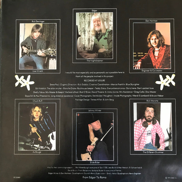Edgar Winter : Jasmine Nightdreams (LP, Album, Pit)