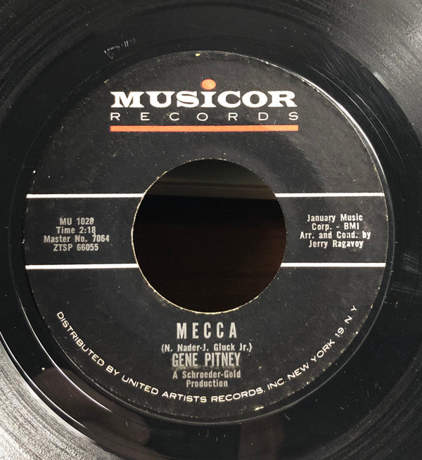 Gene Pitney : Mecca / Teardrop By Teardrop (7", Single, Styrene, Ter)