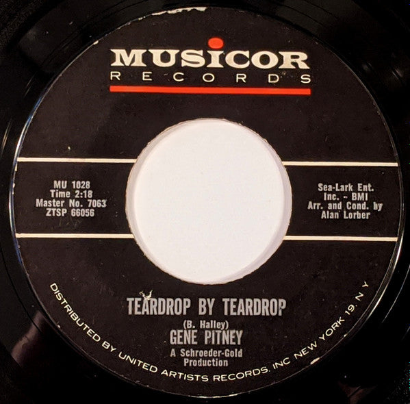 Gene Pitney : Mecca / Teardrop By Teardrop (7", Single, Styrene, Ter)