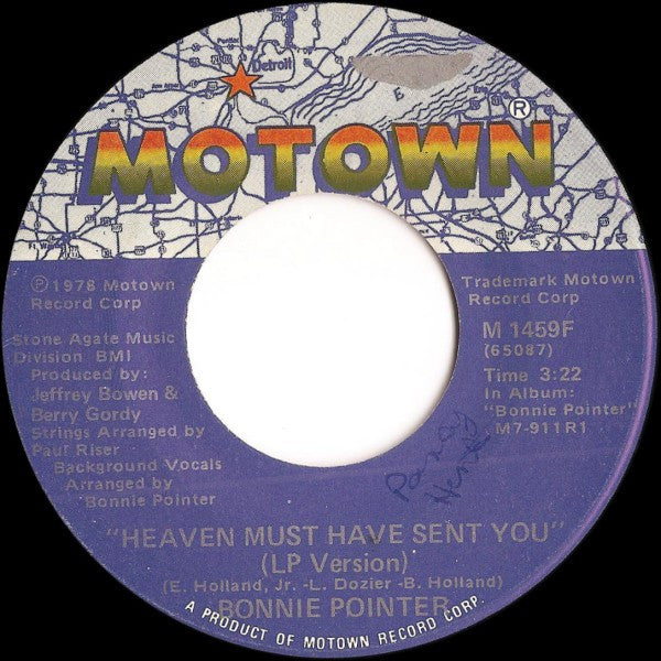 Bonnie Pointer : Heaven Must Have Sent You (7", Single)