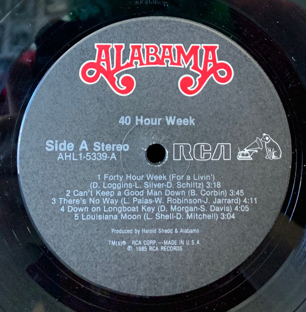 Alabama : 40 Hour Week (LP, Album, Ind)