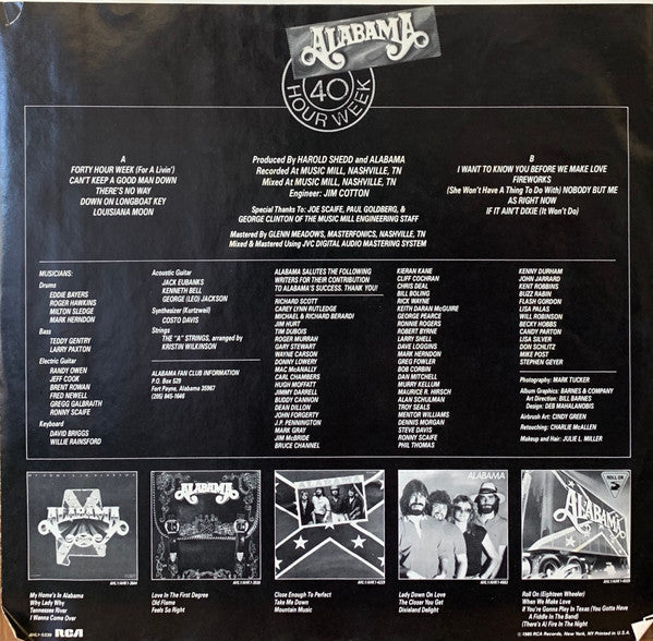 Alabama : 40 Hour Week (LP, Album, Ind)
