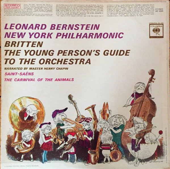 Leonard Bernstein, New York Philharmonic - Saint-Saëns* / Britten* : The Carnival Of The Animals / The Young Person's Guide To The Orchestra (LP)