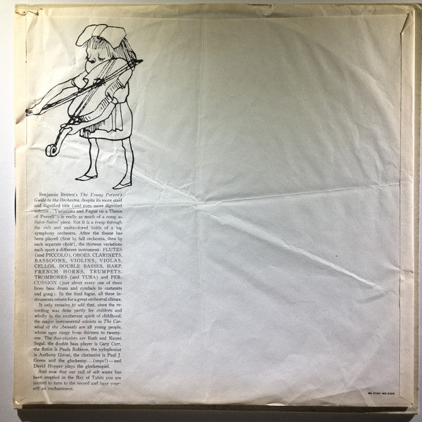 Leonard Bernstein, New York Philharmonic - Saint-Saëns* / Britten* : The Carnival Of The Animals / The Young Person's Guide To The Orchestra (LP)
