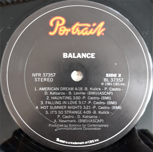 Balance (10) : Balance (LP, Album, San)