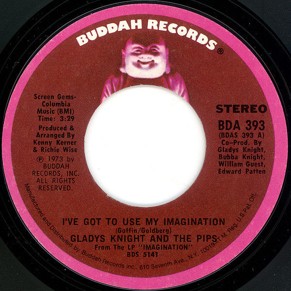 Gladys Knight And The Pips : I've Got To Use My Imagination (7", Styrene, Pit)