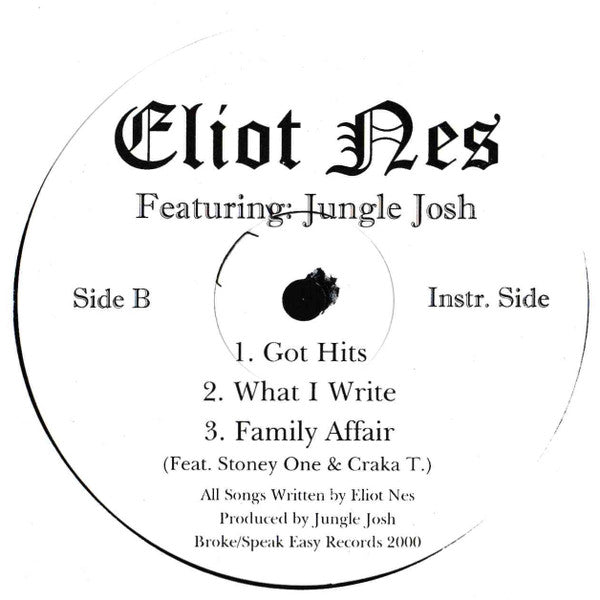 Eliot Nes : Featuring: Jungle Josh (12")