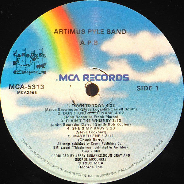 Artimus Pyle Band : A.P.B (LP, Album, Glo)