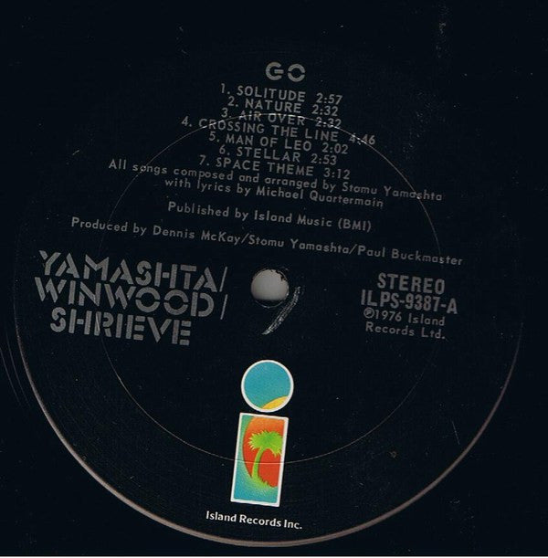 Stomu Yamashta* / Steve Winwood / Michael Shrieve : Go (LP, Album, San)
