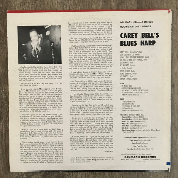 Carey Bell : Carey Bell's Blues Harp (LP, Album, RE)