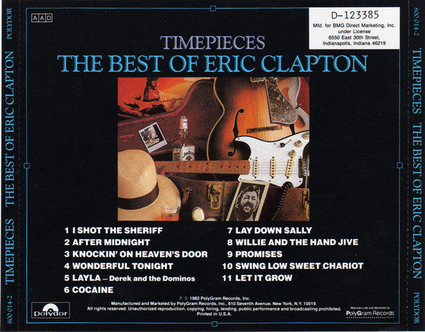 Eric Clapton : Time Pieces - The Best Of Eric Clapton (CD, Comp, Club, RE, PMD)