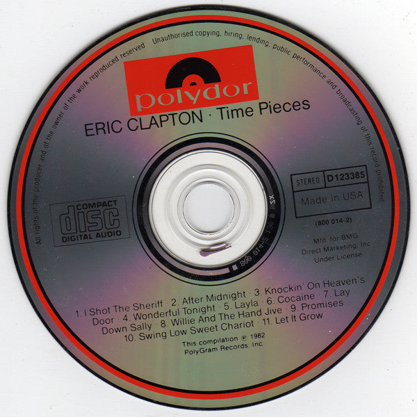 Eric Clapton : Time Pieces - The Best Of Eric Clapton (CD, Comp, Club, RE, PMD)
