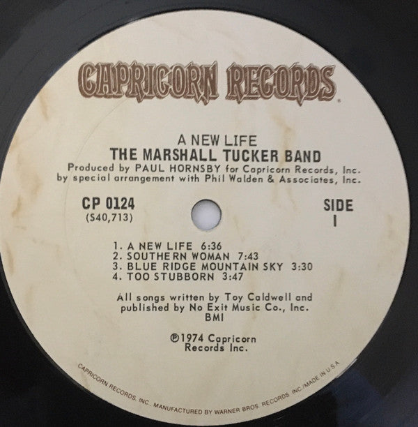 The Marshall Tucker Band : A New Life (LP, Album, Gat)